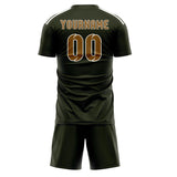 Custom Olive Khaki Soccer Set