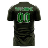 Custom Olive Emerald Green Soccer Jersey