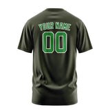Custom Olive Emerald Green T-Shirt