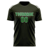 Custom Olive Emerald Green Soccer Jersey