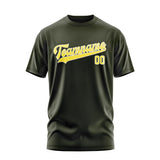 Custom Olive Light Yellow T-Shirt