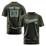 Custom Olive Blue Green T-Shirt
