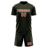 Custom Olive Copper Rose Soccer Set