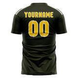 Custom Olive Gold Soccer Jersey