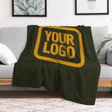 Custom Dark Olive Yellow Blanket