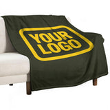 Custom Dark Olive Gold Blanket