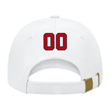 Custom White Crimson Red Hat 02B21714