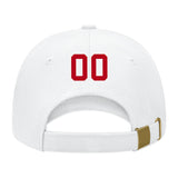 Custom White Crimson Red Hat 02B21814