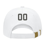 Custom White Orange Hat 02B21820