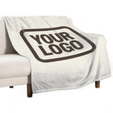 Custom Beige Brown Blanket
