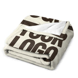 Custom Beige Brown Blanket