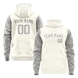 Custom Cream Gray Hoodie