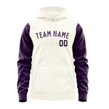 Custom Cream Purple Hoodie 0303070703B31807