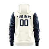 Custom Cream Blue Hoodie 0303101003B31810