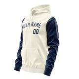 Custom Cream Blue Hoodie 0303101003B31810