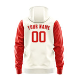 Custom Cream Orange Red Hoodie 0303121203B31812