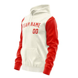 Custom Cream Orange Red Hoodie 0303121203B31812