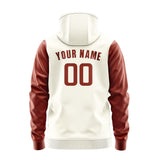 Custom Cream Coral Red Hoodie 0303161603B31816