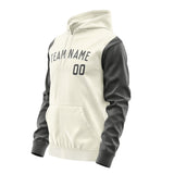 Custom Cream Dark Grey Hoodie 0303202003B31820