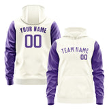 Custom Cream Light Purple Hoodie 0303232303B31823