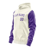 Custom Cream Light Purple Hoodie 0303232303B31823