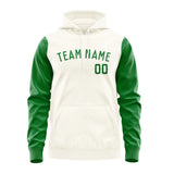 Custom Cream Emerald Green Hoodie 0303242403B31824