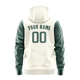 Custom Cream Blue Green Hoodie 0303272703B31827