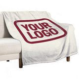 Custom Beige Crimson Blanket