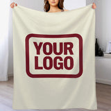 Custom Beige Crimson Blanket