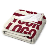Custom Beige Crimson Blanket