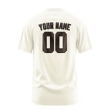 Custom Cream Brown T-Shirt