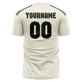 Custom Cream Olive Soccer Jersey