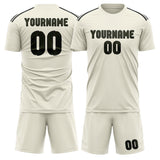 Custom Cream Olive Soccer Set
