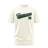 Custom Cream Green T-Shirt