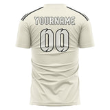 Custom Cream White Soccer Jersey