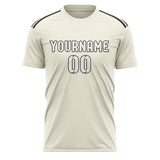Custom Cream White Soccer Jersey