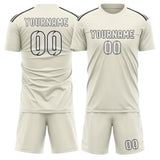 Custom Cream White Soccer Set