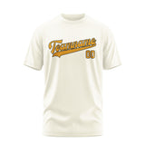 Custom Cream Yellow T-Shirt