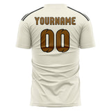 Custom Cream Khaki Soccer Jersey