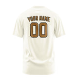 Custom Cream Khaki T-Shirt