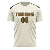 Custom Cream Khaki Soccer Jersey
