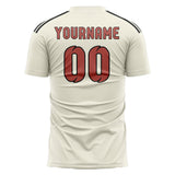 Custom Cream Copper Rose Soccer Jersey