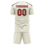 Custom Cream Copper Rose Soccer Set