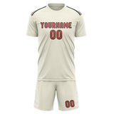 Custom Cream Copper Rose Soccer Set