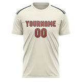 Custom Cream Copper Rose Soccer Jersey