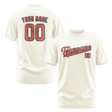 Custom Cream Copper Rose T-Shirt