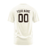 Custom Cream Brown T-Shirt