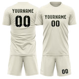Custom Cream Olive Soccer Set