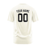 Custom Cream Black T-Shirt
