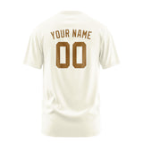 Custom Cream Khaki T-Shirt